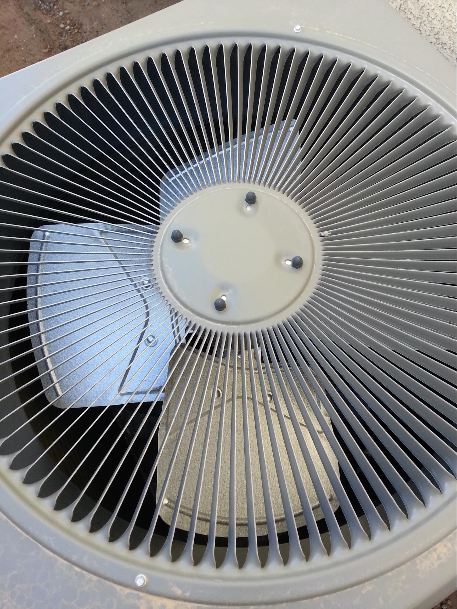 fan inside condenser